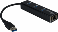 Inter-Tech Argus IT-310 USB-A 3.0 - Gigabit LAN anya + 3x USB-A 3.0 anya Adapter
