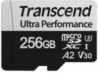 Transcend 256GB microSDXC UHS-I U3 V30 A2 Memóriakártya + Adapter