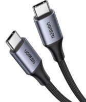 Ugreen US535 USB-C apa - USB-C apa 2.0 Adat és töltőkábel - Fekete (2m)