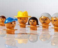 Mobilo építőjáték kiegészítő Figurák 6 darabos