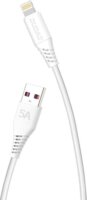 Dudao L2L USB-A apa - Lightning apa 2.0 Adat és töltőkábel - Fehér (2m)