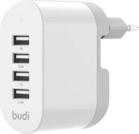 Budi 028E 4x USB-A Hálózati töltő - Fehér (34W)