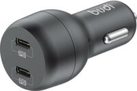 Budi 108R 2x USB-C Autós töltő - Fekete (40W)