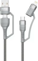 Dudao L20XS USB-A/USB-C apa - USB-C/Lightning apa 2.0 Adat és töltőkábel - Szürke (1m)