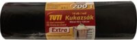 Tuti Extra Szemeteszsák 200 l (10 db / tekercs) - Fekete
