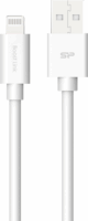 Silicon Power LK15AL USB-A apa - Lightning apa Adat és töltő kábel - Fehér (1m)