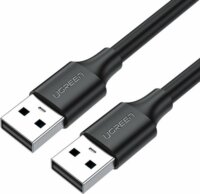 Ugreen US102 USB-A apa - USB-A apa 2.0 Adatkábel - Fekete (3m)