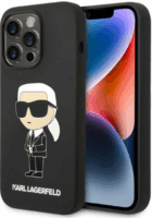 Karl Lagerfeld Silicone Ikonik Apple iPhone 14 Pro Magsafe Tok - Fekete/Mintás