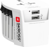 Skross World MUV USB 2xA Utazó adapter
