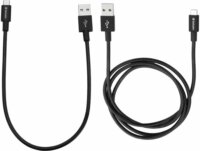 Verbatim 48875 USB-A apa - Micro USB apa Adat és töltő kábel - Fekete (1m)