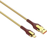 Ldnio LS682 USB-A apa - Micro USB apa 2.0 Adat és töltőkábel - Arany (2m)