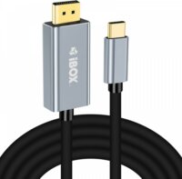 iBox ITVCDP4K Displayport - USB-C Kábel 1.8m - Fekete