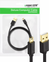 Ugreen 10355B USB-A apa - mini USB-B apa 2.0 Adat és töltő kábel - Fekete (1m)