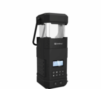 Sandberg Survivor Lantern Powerbank 10000mAh (2A / 5V) + Solar Kemping lámpa beépített FM rádió - Fekete