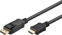 Goobay 64838 HDMI 1.4 - DisplayPort 1.2 Kábel 5m - Fekete