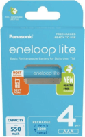 Panasonic Eneloop Lite BK-4LCCE/4BE Nikkel-fém hidrid Újratölthető Ceruzaelem (4db/csomag)