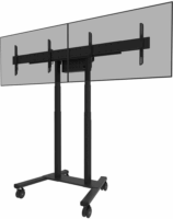 NewStar ADM-875BL2 42"-65" Duplaképernyős adapter TV tartókonzolhoz - Fekete