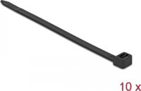 Delock 500x8,8mm kábelkötegelő 10db - Fekete