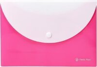 Panta Plast A5 Patentos két zsebes irattartó tasak - Neon pink