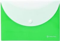 Panta Plast A5 Patentos két zsebes irattartó tasak - Neon zöld