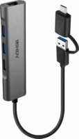 Lindy 43379 USB Type-C/Type-A 3.2 Gen 1 HUB (3 port)