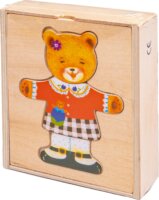 Smily Play Teddy bear girl - 18 darabos fa puzzle