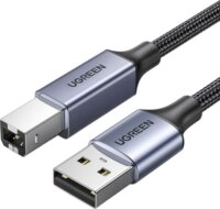 Ugreen 90560 USB-A 2.0 apa - USB-B 2.0 apa Nyomtatókábel - Fekete (5m)