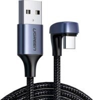 Ugreen 70313 USB-A apa - USB-C apa 2.0 180°-os adat és töltőkábel - Fekete (1m)