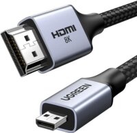 Ugreen HD164 Micro HDMI - HDMI 8K@60Hz Kábel 2m - Fekete
