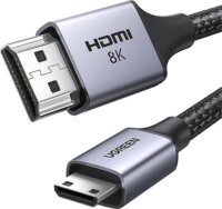 Ugreen HD163 Mini HDMI - HDMI 8K@60Hz Kábel 1m - Fekete
