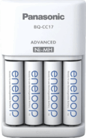 Panasonic Eneloop K-KJ17MCC40E 4x AA/AAA NiMH Akkumulátor töltő + 4db elem (4x AA - 2000mAh)