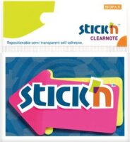 StickN 76x50mm Jelölőcimke - Neon színek (60 lap)