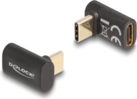 Delock 60056 USB-C apa - USB-C anya Adapter - Fekete
