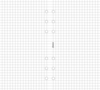 Filofax 95 x 171mm Kalendárium betét kockás - Fehér (20 lap)