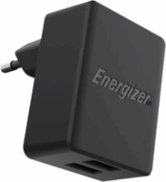 Energizer 2xUSB-A Hálózati töltő - Fekete (12W)
