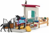 Schleich Horse Club - Ló box kancával és csikóval