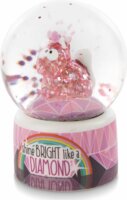 Nici Pink Diamond unikornis hógömb Dekoráció - 6,5 cm