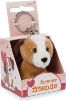 Nici Kutya plüss kulcstartó Forever Friends feliratú dobozban - 6 cm