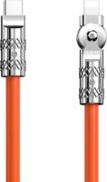 Dudao L24CL USB-C apa - Lightning apa 120W Töltőkábel - Narancssárga (1m)
