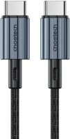 Choetech XCC-1014 USB-C apa - USB-C apa Adat és töltő kábel - Fekete (1.2m)