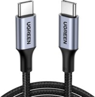 Ugreen US316 USB-C apa - USB-C apa 2.0 Adat és töltőkábel - Fekete (0.5m)