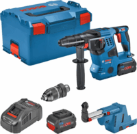 Bosch GBH 18V-28 CF Professional Akkus Fúró-vésőkalapács + 2 x 8.0Ah Akku + Gyorstöltő + Porelszívó