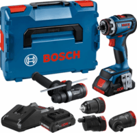 Bosch GSR 18V-90 FC Pro Akkus fúró-csavarozó +2x 4.0Ah Akku + Gyorstöltő + Sarok és Excenteradapter