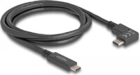Delock USB-C apa . USB-C apa töltő/adat kábel - Fekete (1m)