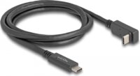 Delock USB-C apa USB-C apa töltő/adat kábel - Fekete (1m)