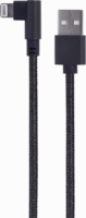 Cablexpert CC-USB2-AMLML-0.2M USB-A apa - Lightning apa 2.0 Adat és töltőkábel - Fekete (0.2m)