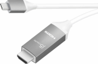 j5create JCC153G-N USB Type-C - HDMI 2.1 Kábel 1.8m - Fehér