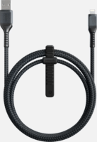 Nomad Kevlar USB-A apa - Lightning apa 2.0 Adat és töltő kábel - Fehér (1.5m)