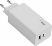 Akyga AK-CH-20 USB-C / USB-A Hálózati töltő - Fehér (100W)