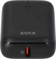 Avax PB105B Mini Powerbank 10000mAh (1.5-3A / 5-12V) - Fekete
